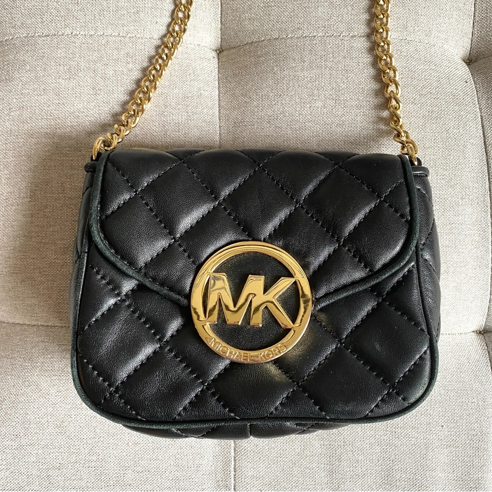 Michael Kors Quilted Leather Mini Crossbody Purse